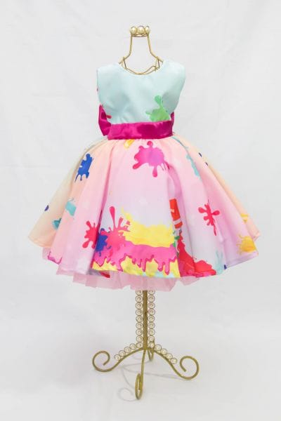 Vestido De Festa Infantil Slime