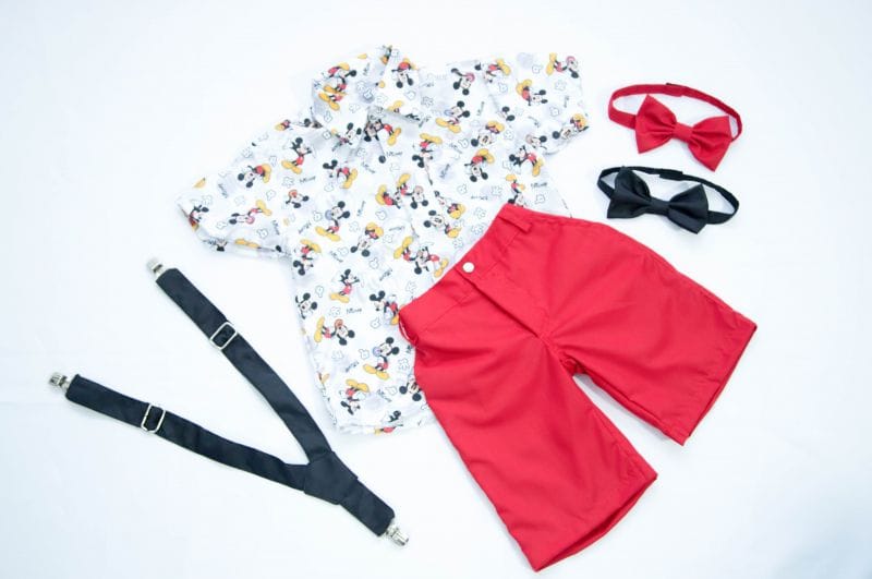 Conjunto Social Infantil Mickey Mouse - 4 peas