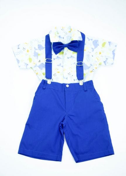 Conjunto Social Infantil Fundo do Mar - 4 peas