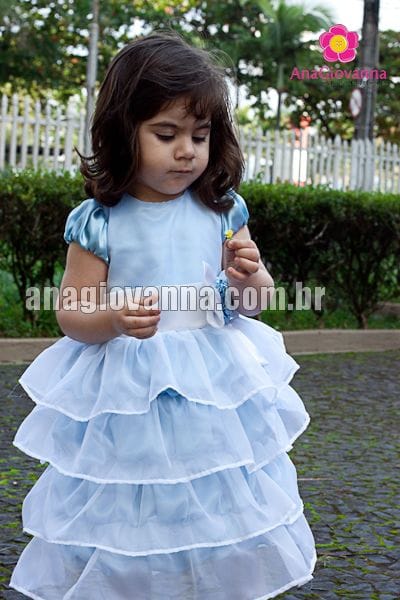 Vestido para Festa Infantil da Cinderela