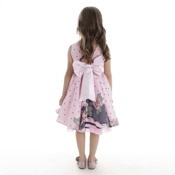 Vestido Floral Rosa Infantil