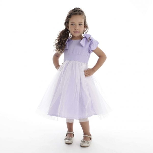 Vestido de Festa Infantil Lilas