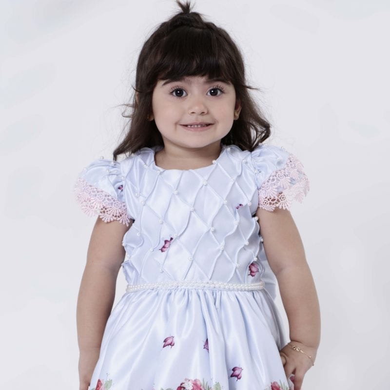 Vestido Infantil Tema Jardim