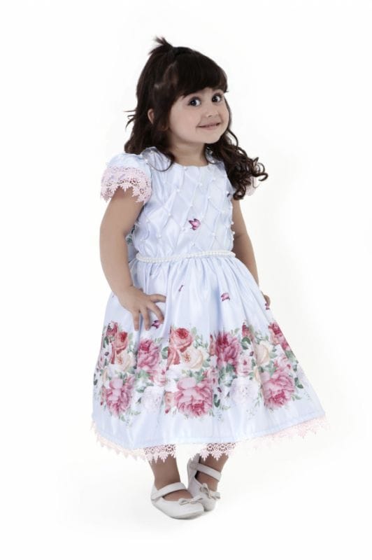 Vestido Infantil Tema Jardim