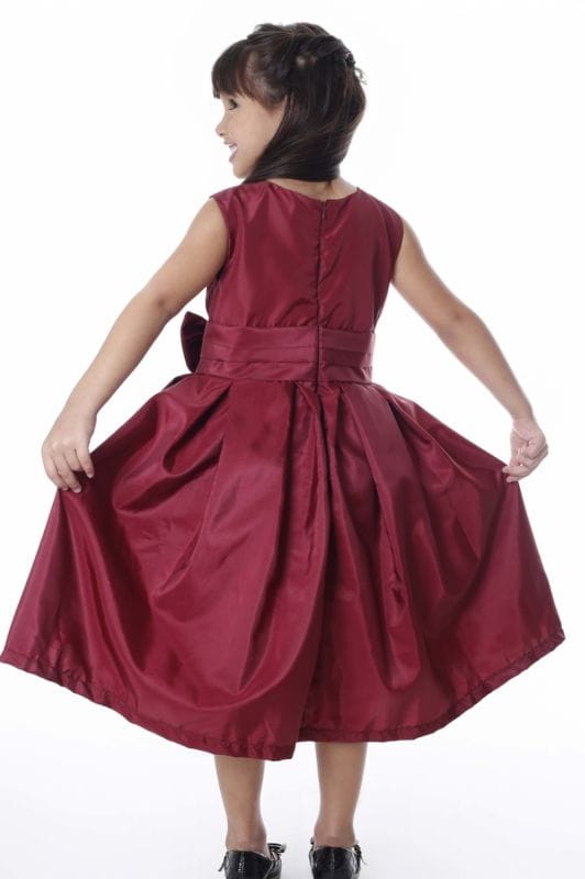 Vestido Infantil Marsala