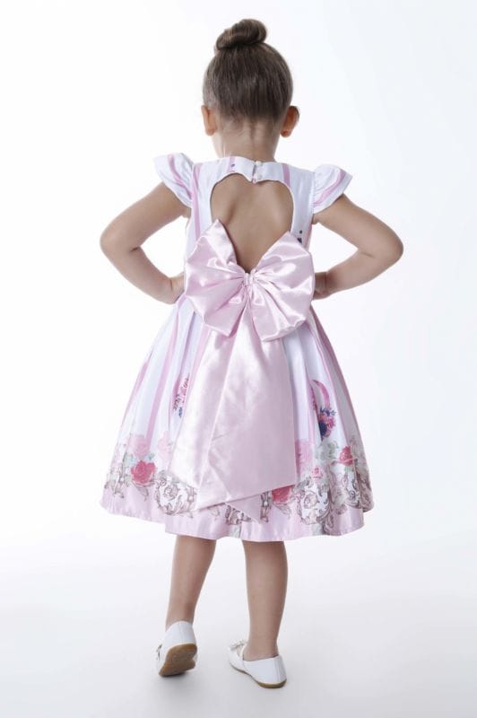 Vestido Infantil Balo Rosa