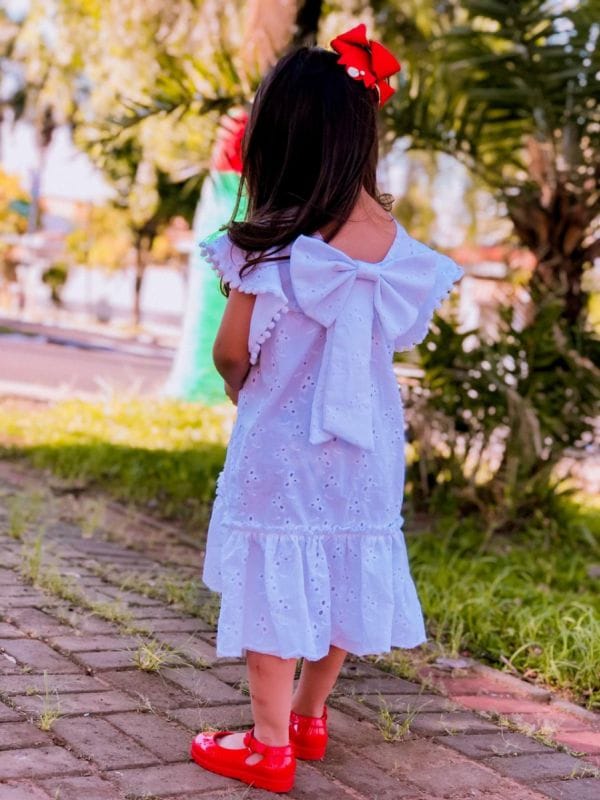 Vestido de Lese Infantil Branco