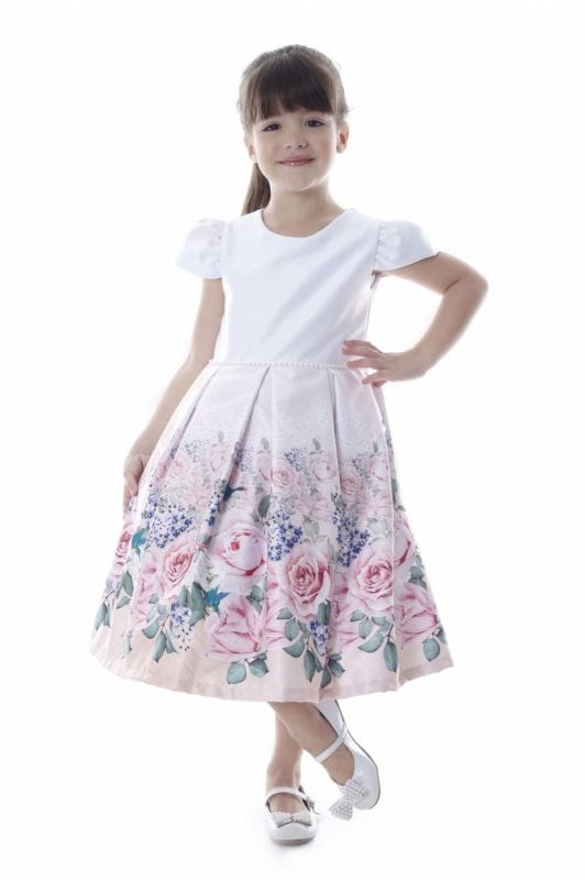 Vestido Infantil de Festa Daminha Floral