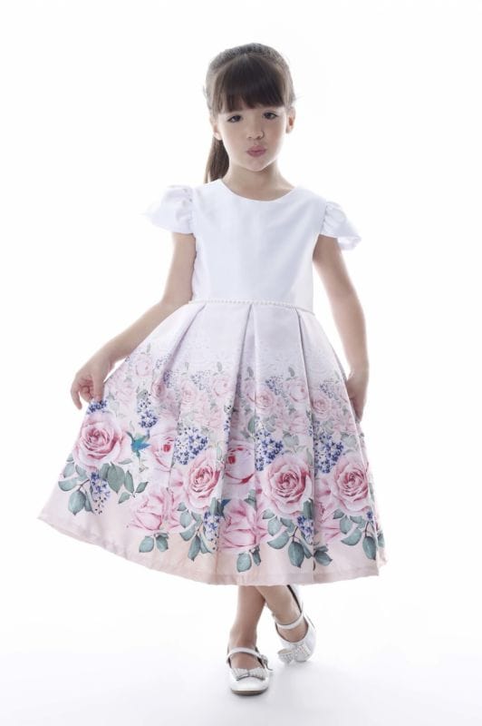 Vestido Infantil de Festa Daminha Floral