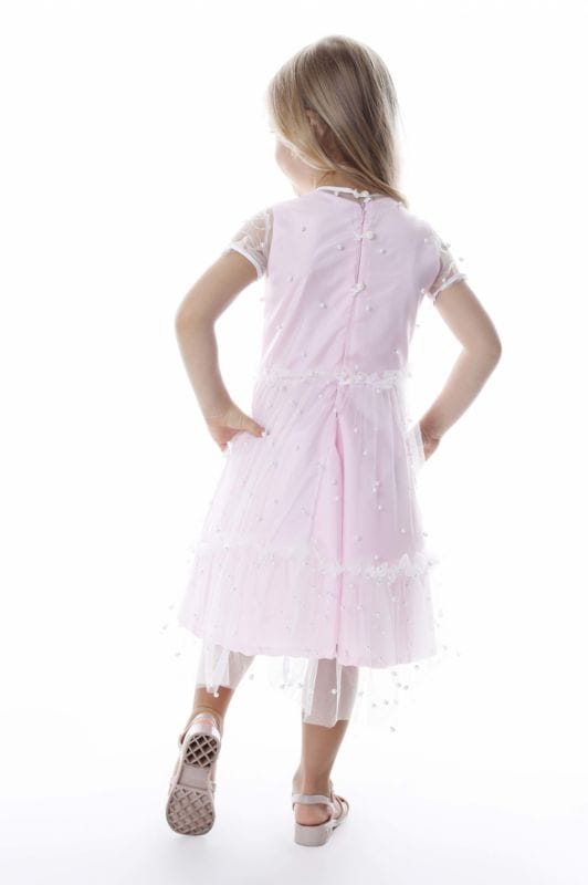 Vestido Infantil Rosa de Festa