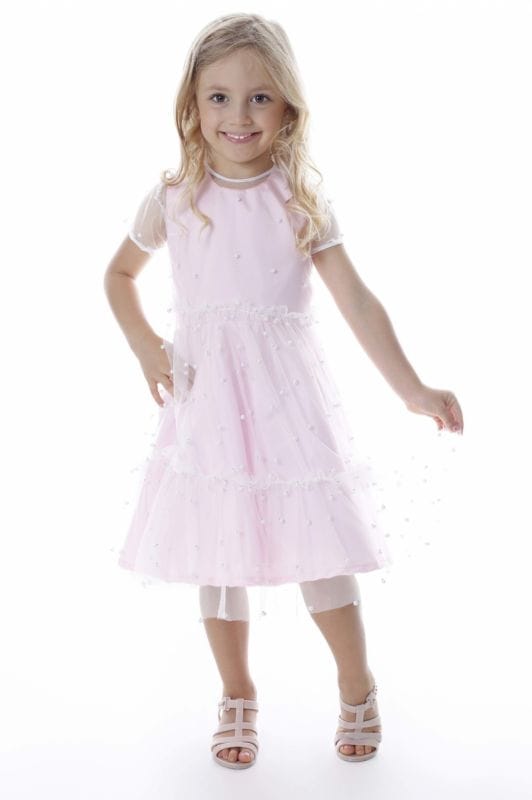 Vestido Infantil Rosa de Festa