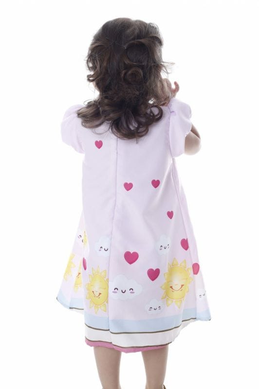 Vestido Infantil Tema Raio de Sol