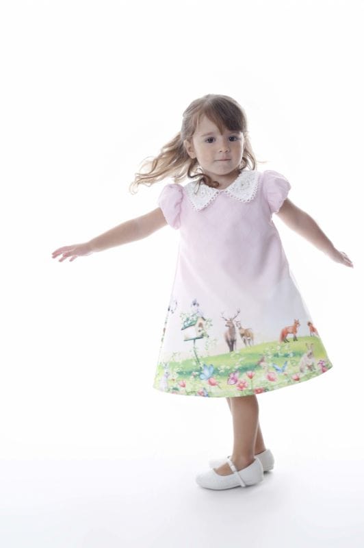 Vestido Infantil Tema Bosque