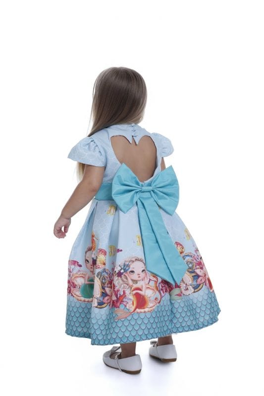 Vestido Infantil Tema Sereia