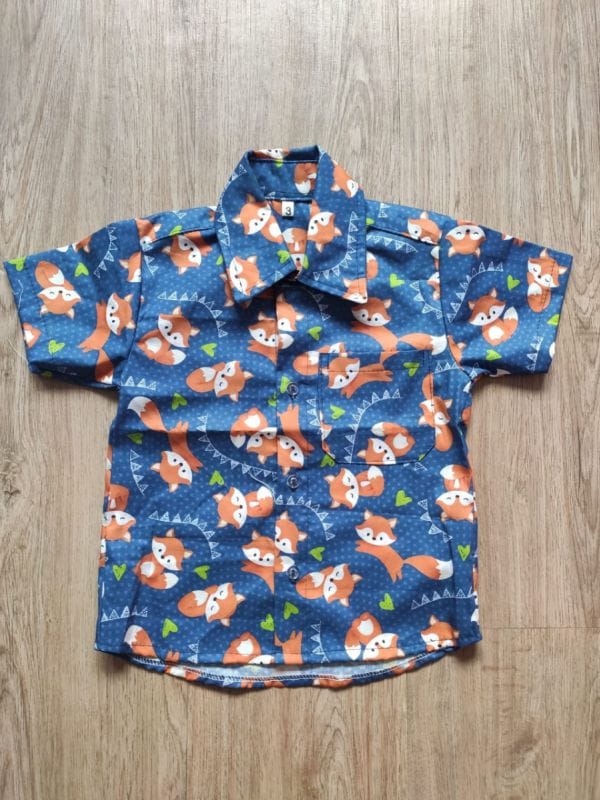 Camisa Infantil Masculina Raposinha