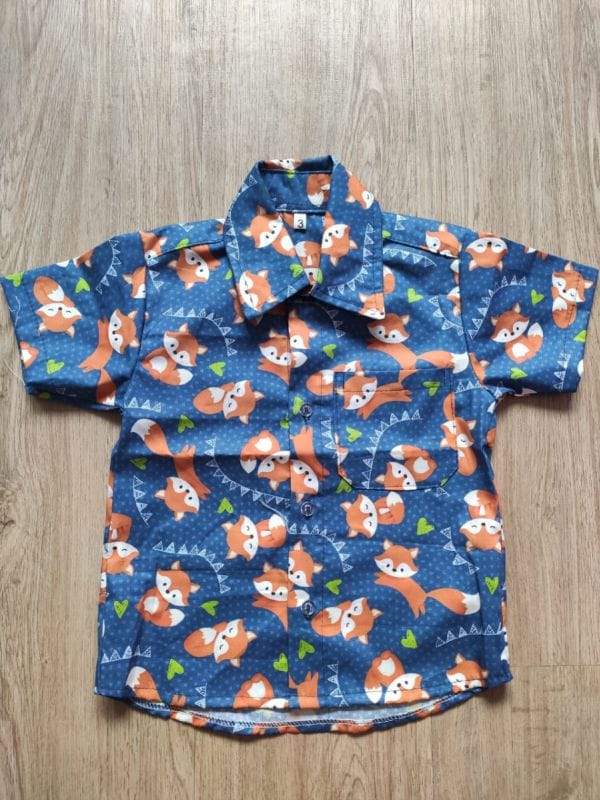 Camisa Infantil Masculina Raposinha