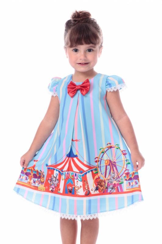 Vestido Infantil Circo Trapezio