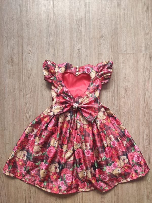 Vestido de Ursinho Infantil