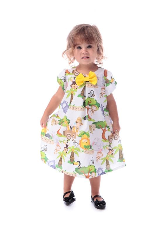 Vestido Infantil Tema Safari