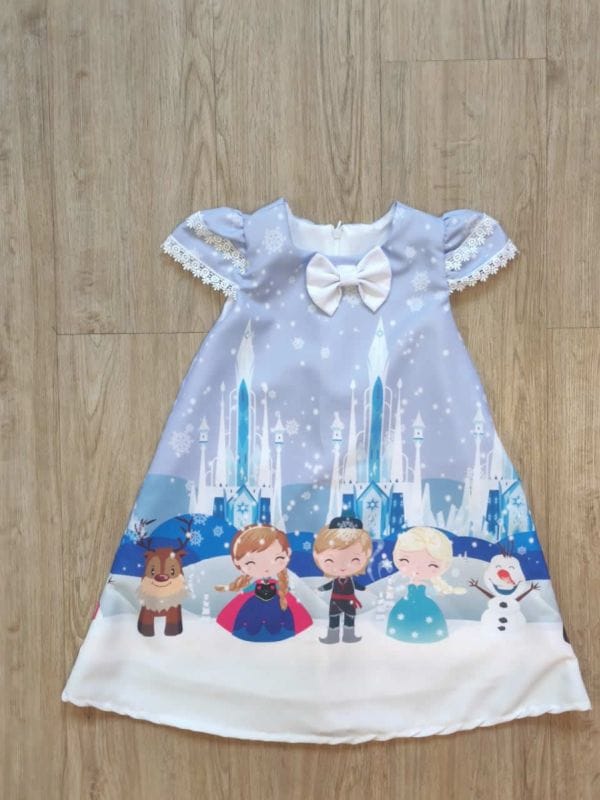 Vestido da Frozen Trapzio