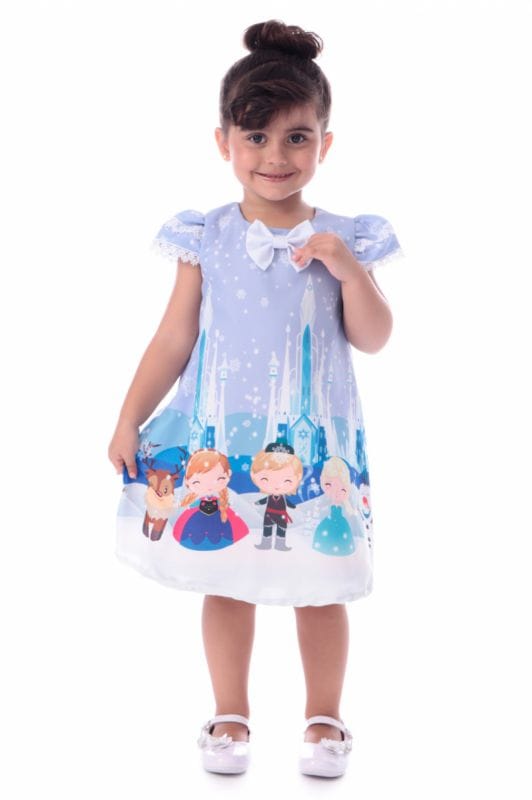 Vestido da Frozen Trapzio