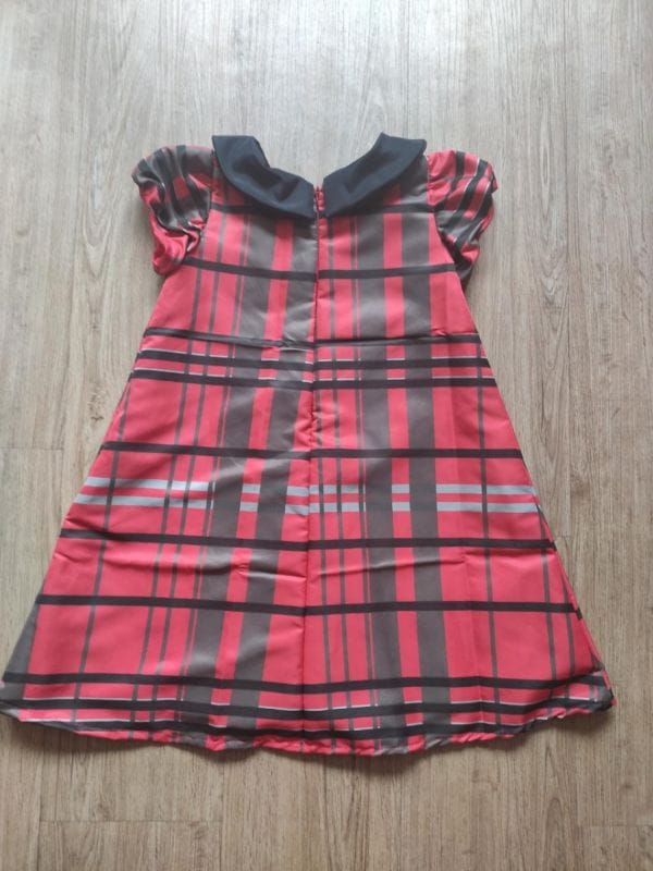 Vestido Infantil Trapzio Xadrez