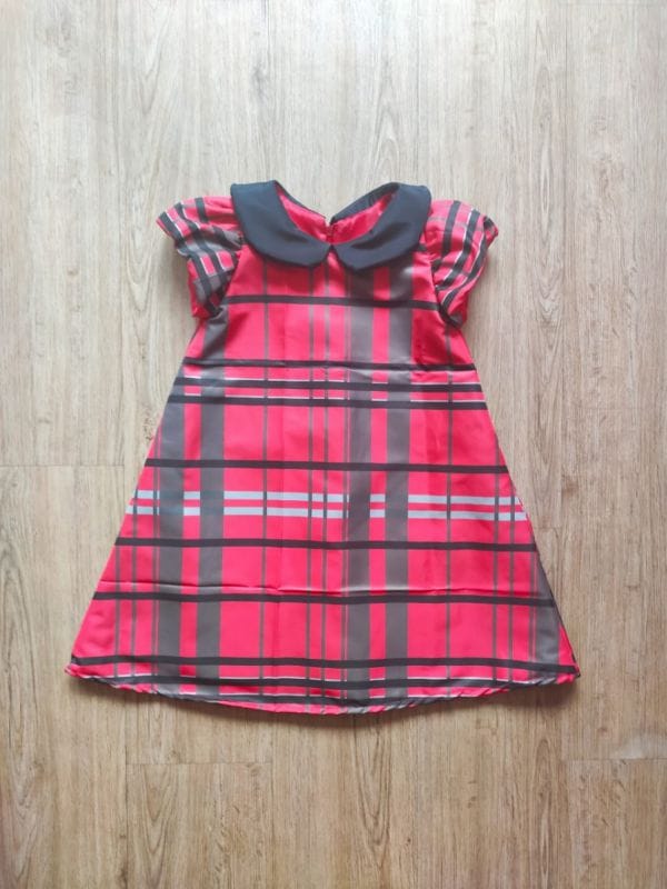 Vestido Infantil Trapzio Xadrez