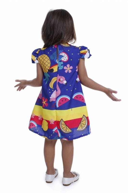 Vestido Para Festa Tropical Infantil