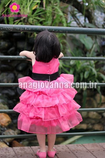 Vestido Infantil Princesa Pink