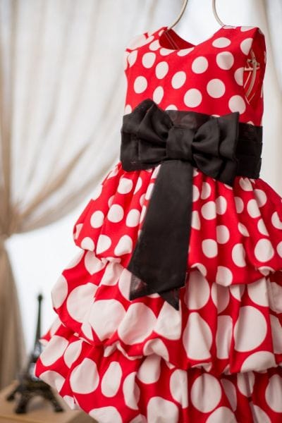 Vestido Minnie Vermelha Balon Degrad