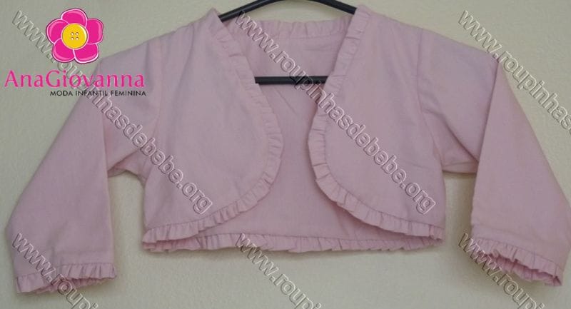 Bolero infantil rosa