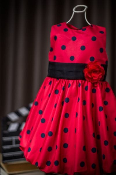 Vestido de Festa Infantil Minnie Vermelha