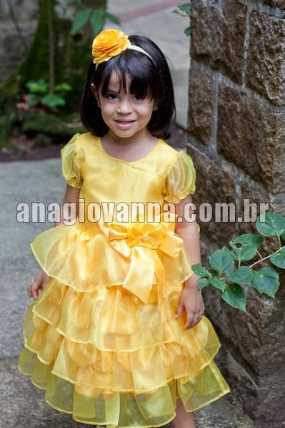 Vestido Princesa Bela