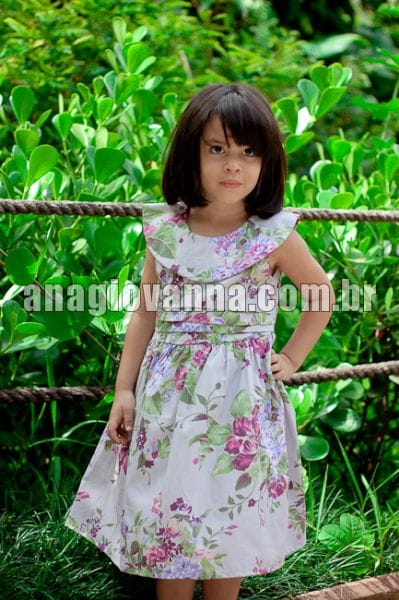 Vestido Infantil Floral Lils