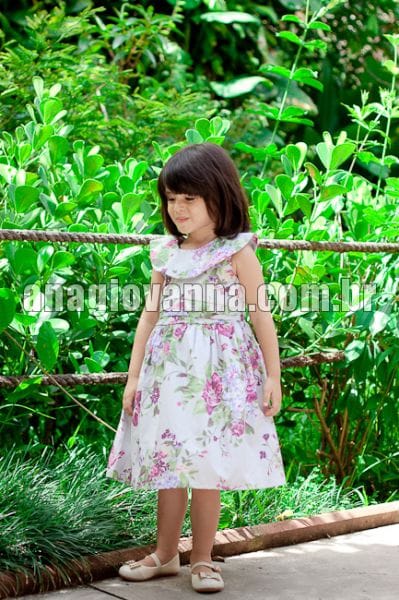 Vestido Infantil Floral Lils