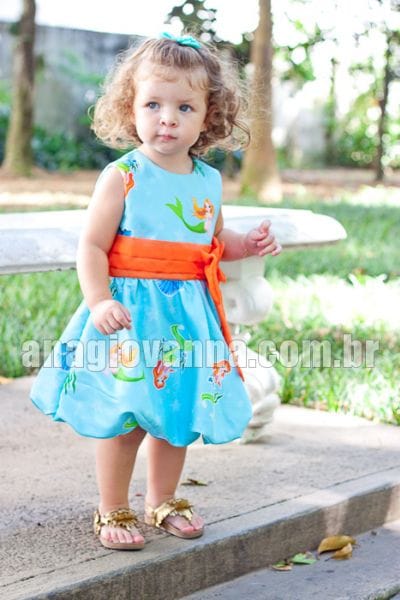 Vestido Pequena Sereia Baby