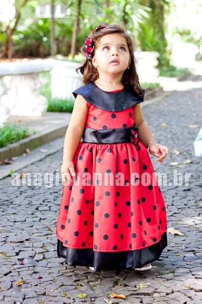 Vestido infantil de Joaninha