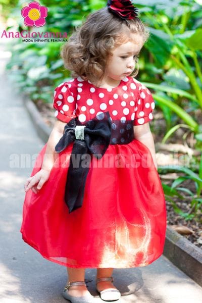 Vestido Minnie Vermelha