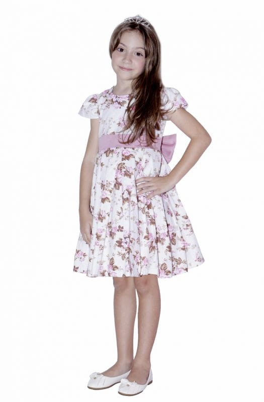 Vestido Infantil para festa de aniversrio floral