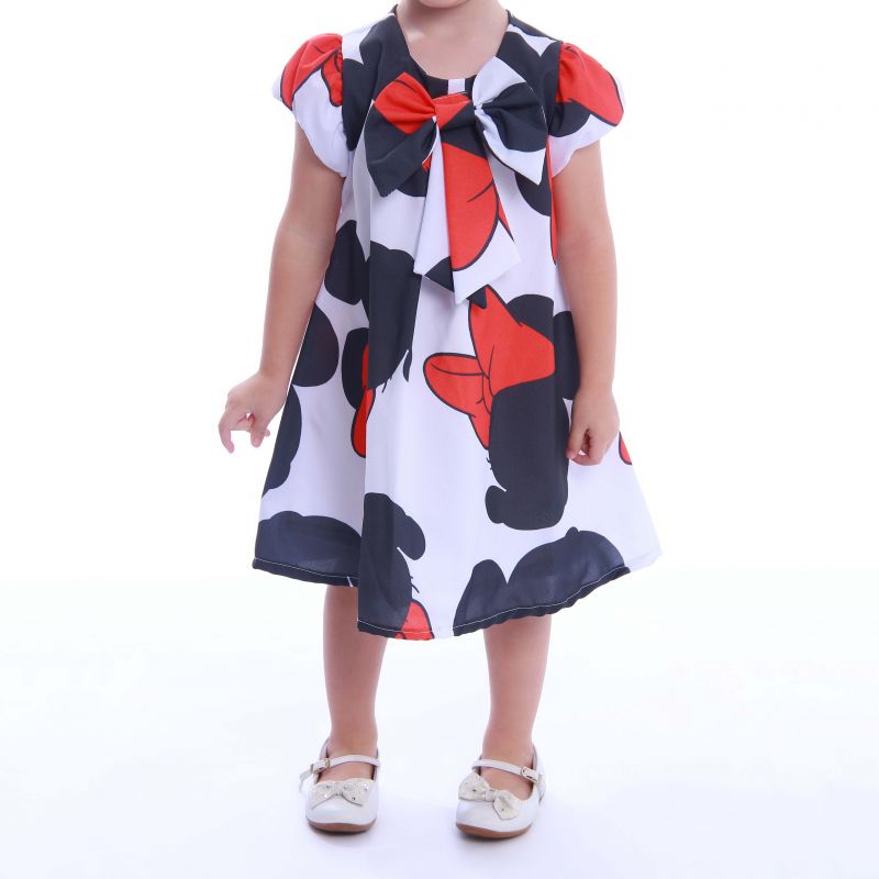 Vestido com Estampa da Minnie