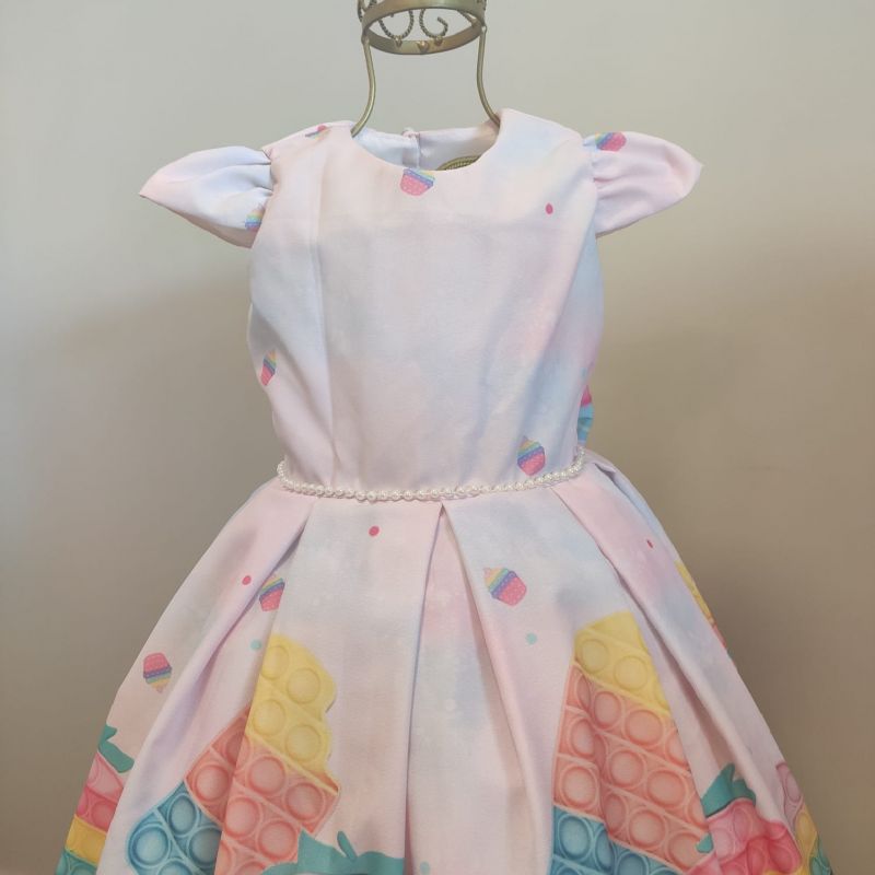 Vestido Infantil Pop It