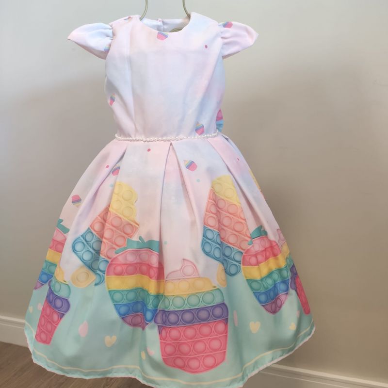 Vestido Infantil Pop It