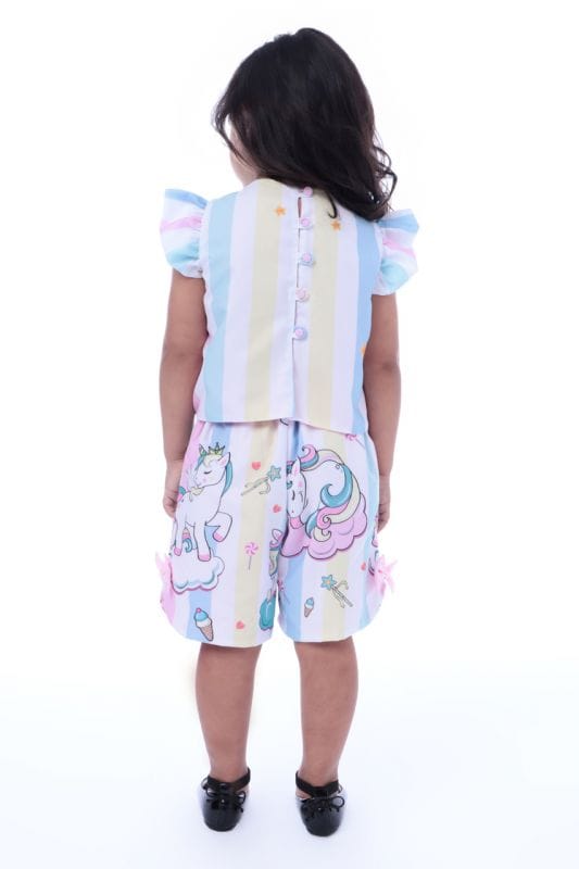 Conjunto Infantil Feminino Unicornio