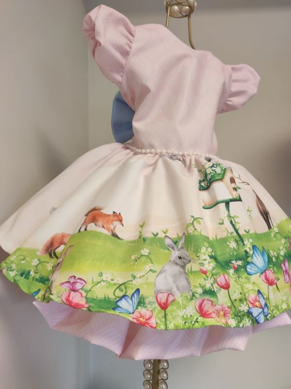 Vestido Infantil Bosque Encantado