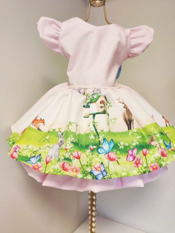 Vestido Infantil Bosque Encantado