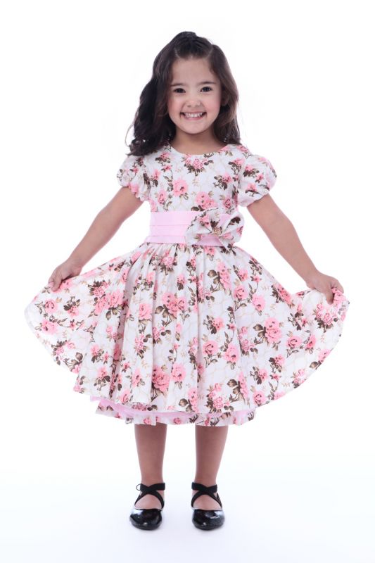 Vestido Floral Infantil para Festa