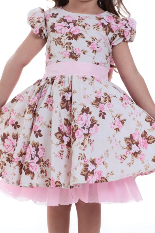 Vestido Floral Para Festa Infantil