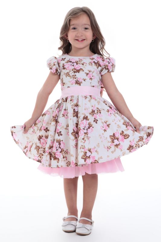 Vestido Floral Para Festa Infantil