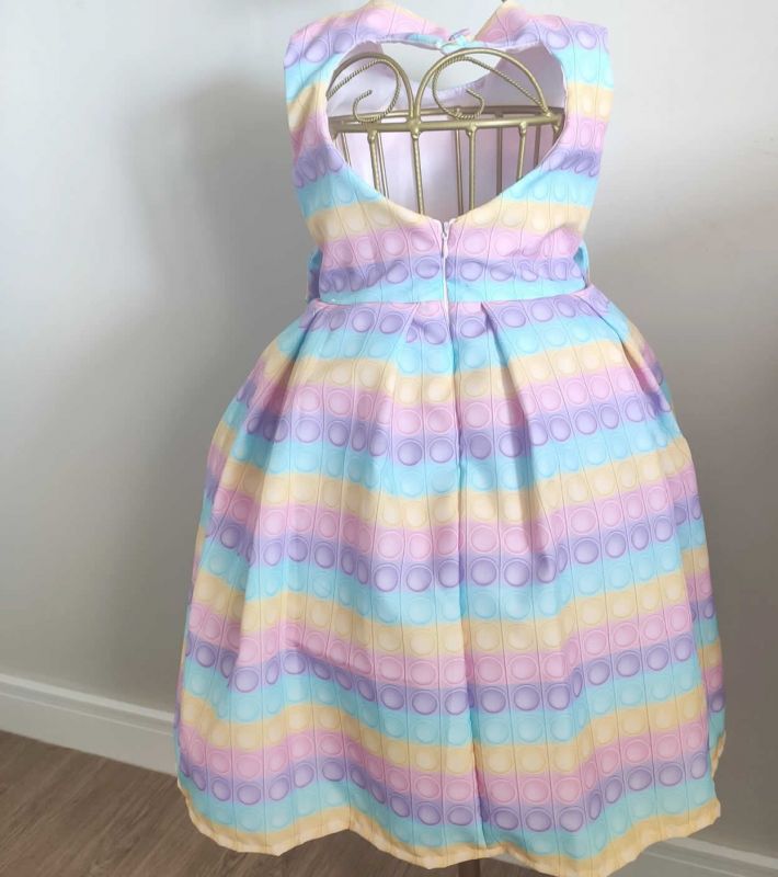 Vestido Infantil Tema Pop It