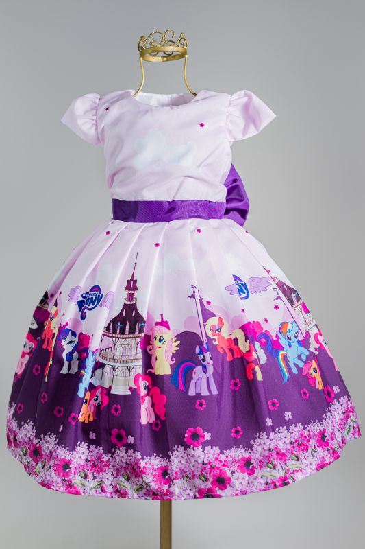 Vestido Infantil de festa My Little Pony